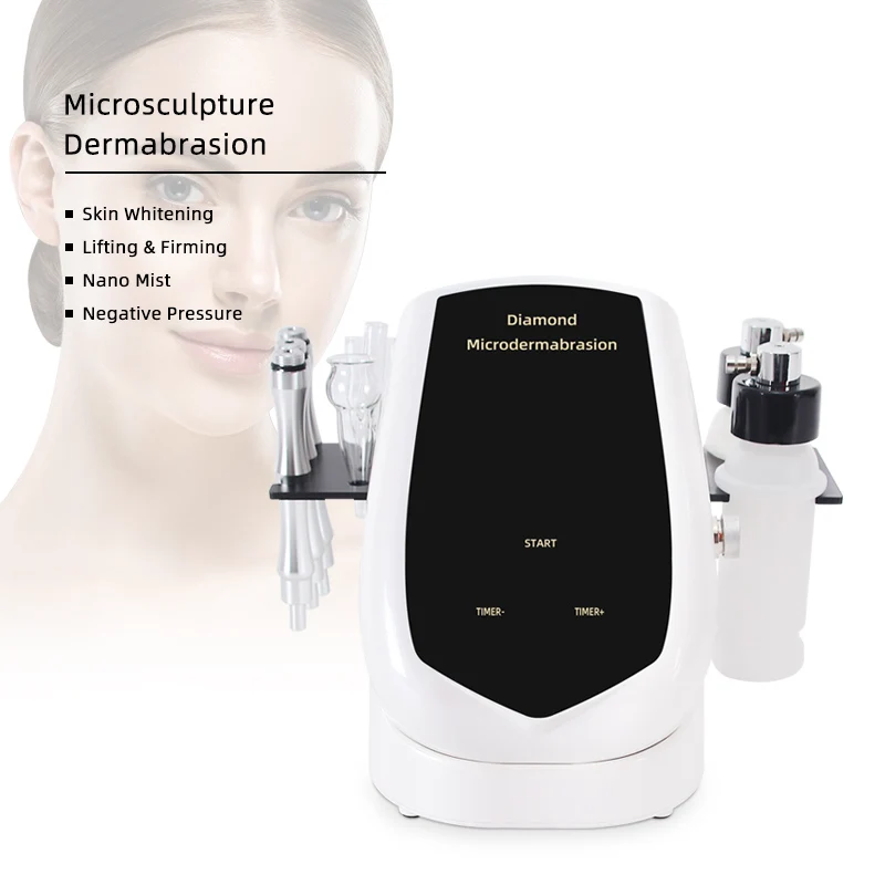 3 in 1 Diamond Microdermabrasion Machine Facial Skin Care Vacuum Spray Peeling Blackhead Removal Beauty Device
3 in 1 Diamond Microdermabrasion Machine Facial Skin Care Vacuum Spray Peeling Blackhead Removal Beauty Device