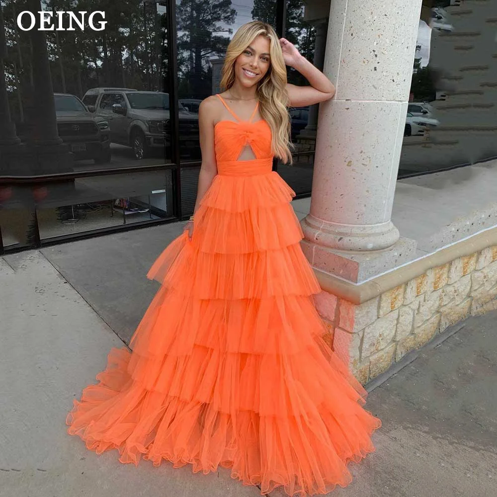 OEING Sexy Long Evening Dresses Pretty Orange Cut Out Floor Length Tulle Simple Prom Gowns Garden Party Dress Summer 2024
OEING Sexy Long Evening Dresses Pretty Orange Cut Out Floor Length Tulle Simple Prom Gowns Garden Party Dress Summer 2024