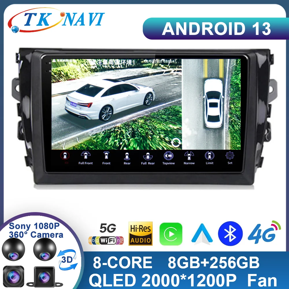 Android 13 For Zotye T600 2014 - 2019 4G LTE Touch Screen Car Radio Multimedia Video Player Navigation GPS Carplay Head Unit FM
Android 13 For Zotye T600 2014 - 2019 4G LTE Touch Screen Car Radio Multimedia Video Player Navigation GPS Carplay Head Unit FM