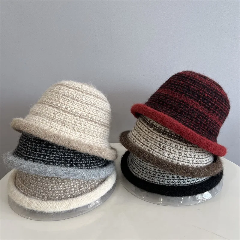Mixed Color Knitted Rolled Edge Bucket Hat for Women Autumn and Winter Casual Warm Ear Protection Fisherman Hat
Mixed Color Knitted Rolled Edge Bucket Hat for Women Autumn and Winter Casual Warm Ear Protection Fisherman Hat