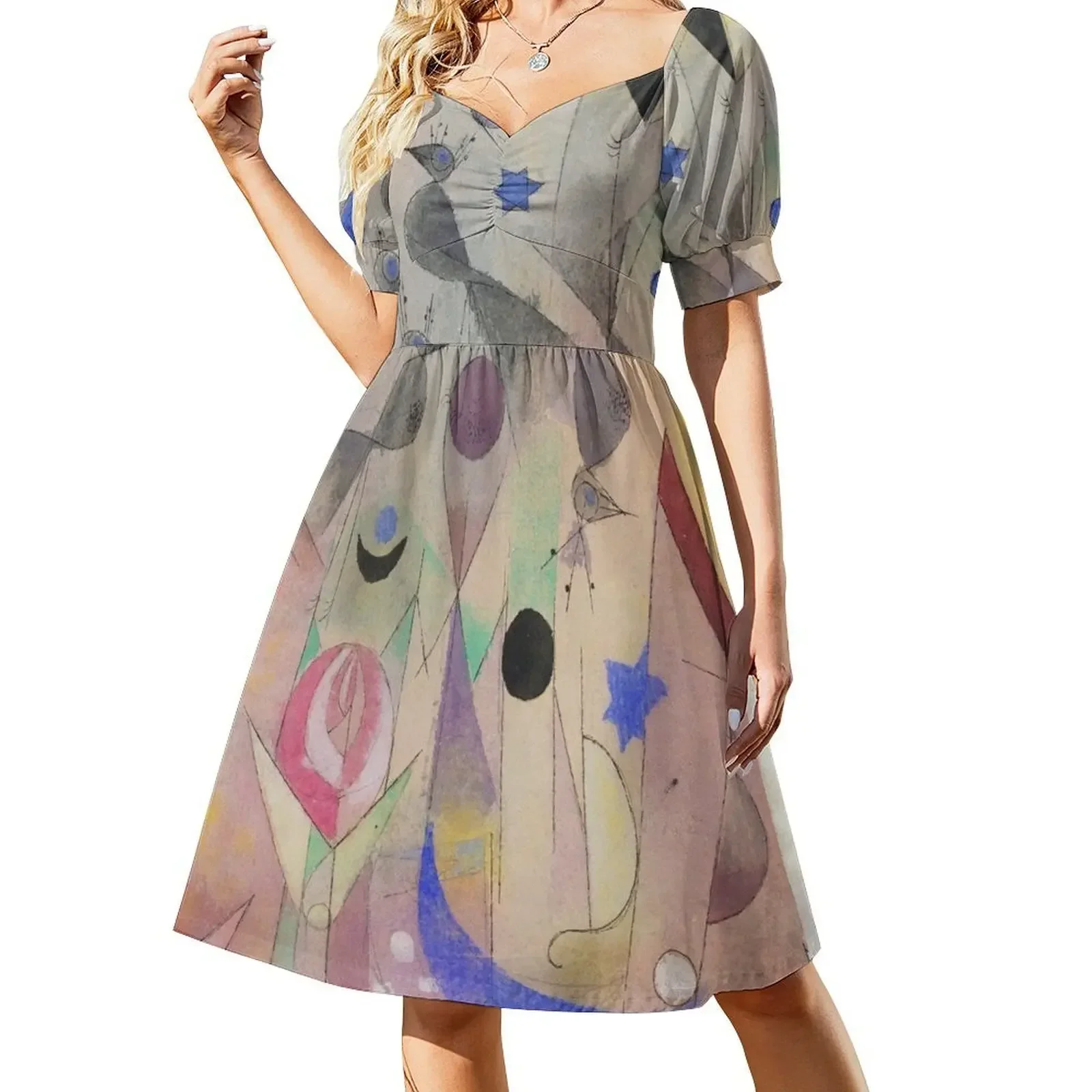 Persische Nachtigallen (Persian Nightingales) (1917) by Paul Klee Short-Sleeved Dress dress for women clothes Dress
Persische Nachtigallen (Persian Nightingales) (1917) by Paul Klee Short-Sleeved Dress dress for women clothes Dress