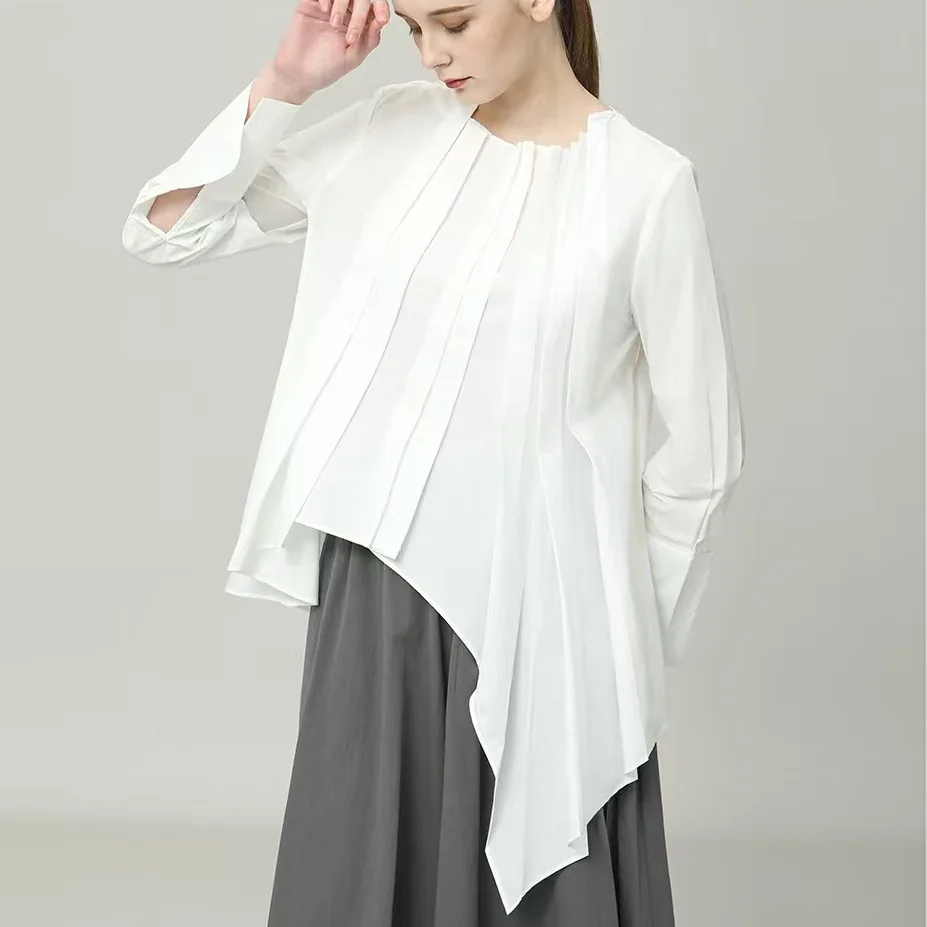 SuperAen 2025 Spring and Summer Personalized Pleated Irregular Shirt Jacket Women
SuperAen 2025 Spring and Summer Personalized Pleated Irregular Shirt Jacket Women