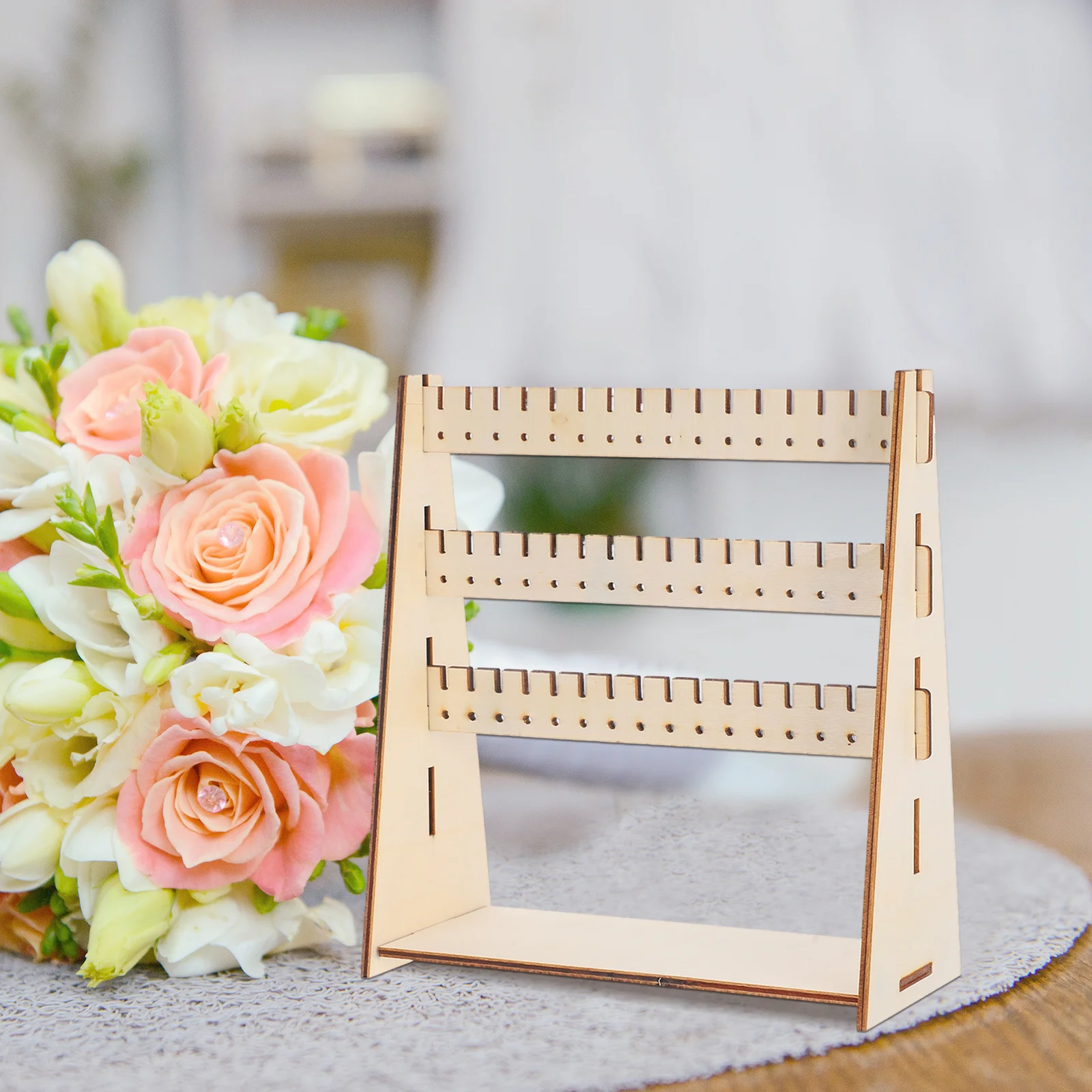 Деревянная подставка для ювелирных изделий, многофункциональный органайзер для серег, съемная деревянная стойка для хранения и демонстрации украшений
Деревянная подставка для ювелирных изделий, многофункциональный органайзер для серег, съемная деревянная стойка для хранения и демонстрации украшений