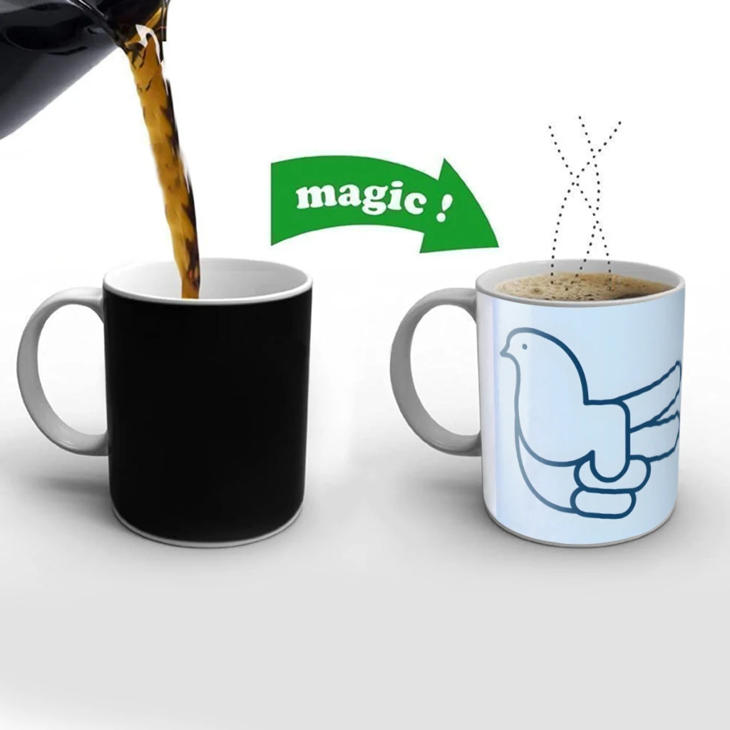 Peace navy blue Creativity Change Color Chang mug Ceramic mug Hot Coffee Cup Breakfast Cup Mug Friend Gift
Peace navy blue Creativity Change Color Chang mug Ceramic mug Hot Coffee Cup Breakfast Cup Mug Friend Gift
