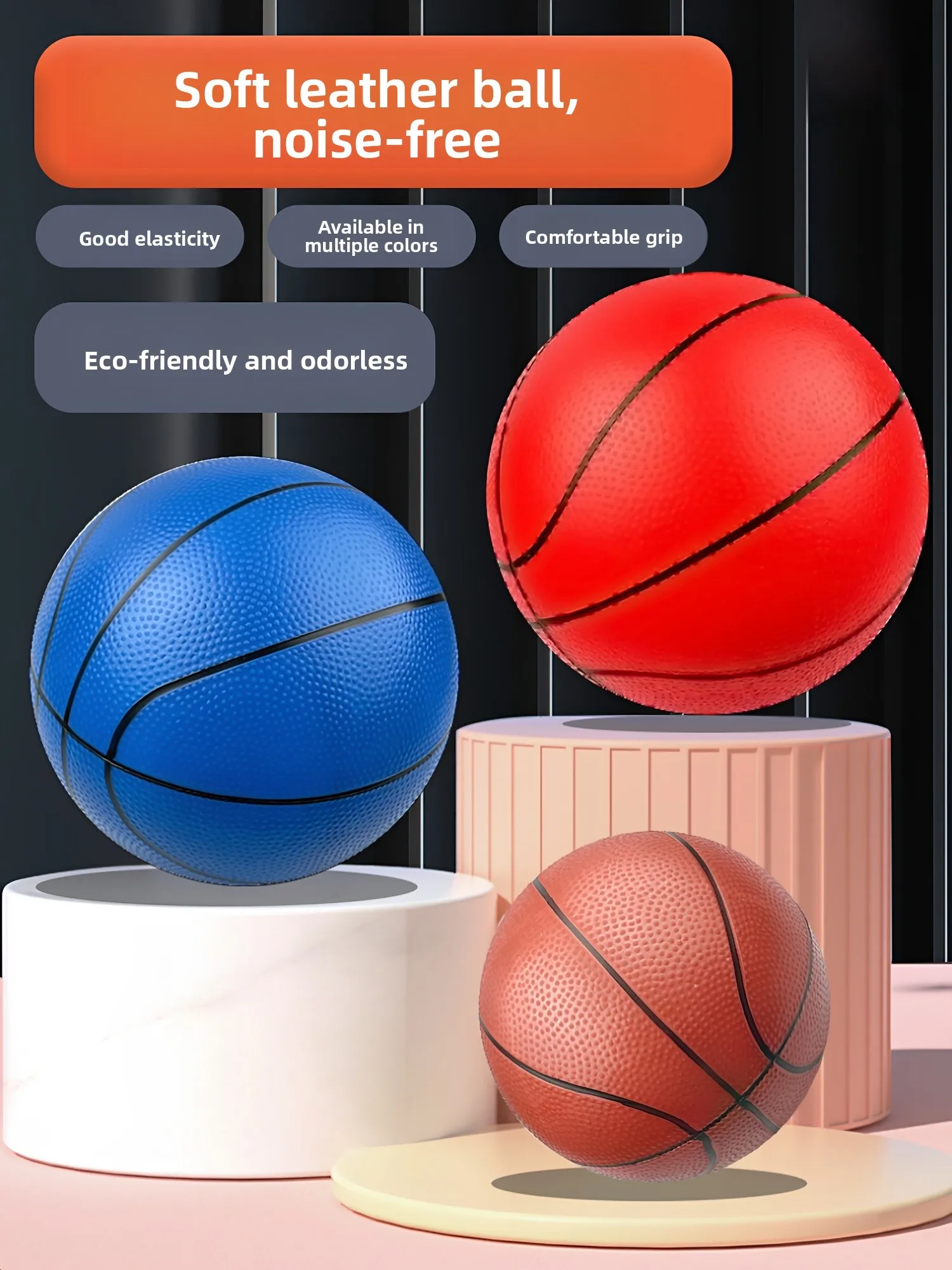 Environmental Toy Ball Number 7 Indoor Non-Silent Basketball Soft Leather Ball for Children Kindergarten PVC Material
Environmental Toy Ball Number 7 Indoor Non-Silent Basketball Soft Leather Ball for Children Kindergarten PVC Material
