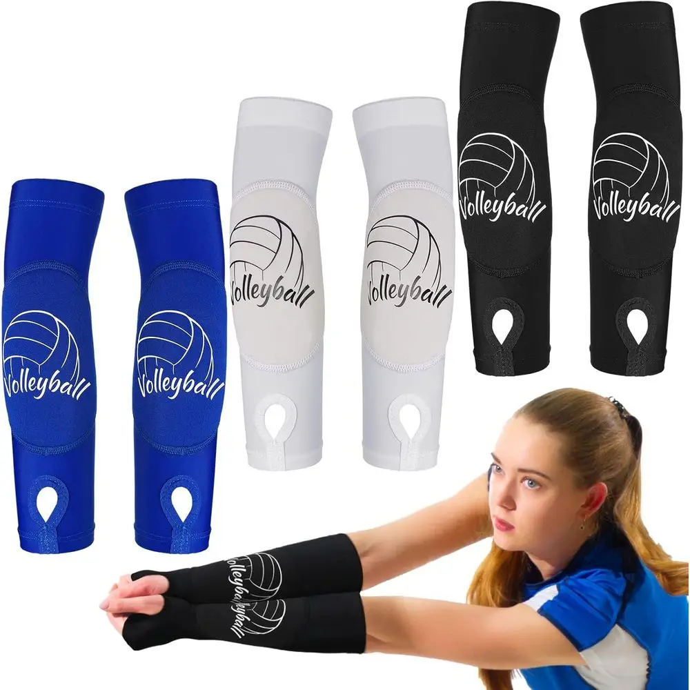 3 Pairs Volleyball Arm Sleeves with Thumbhole for Youth and Wrist Guard Protection
3 Pairs Volleyball Arm Sleeves with Thumbhole for Youth and Wrist Guard Protection