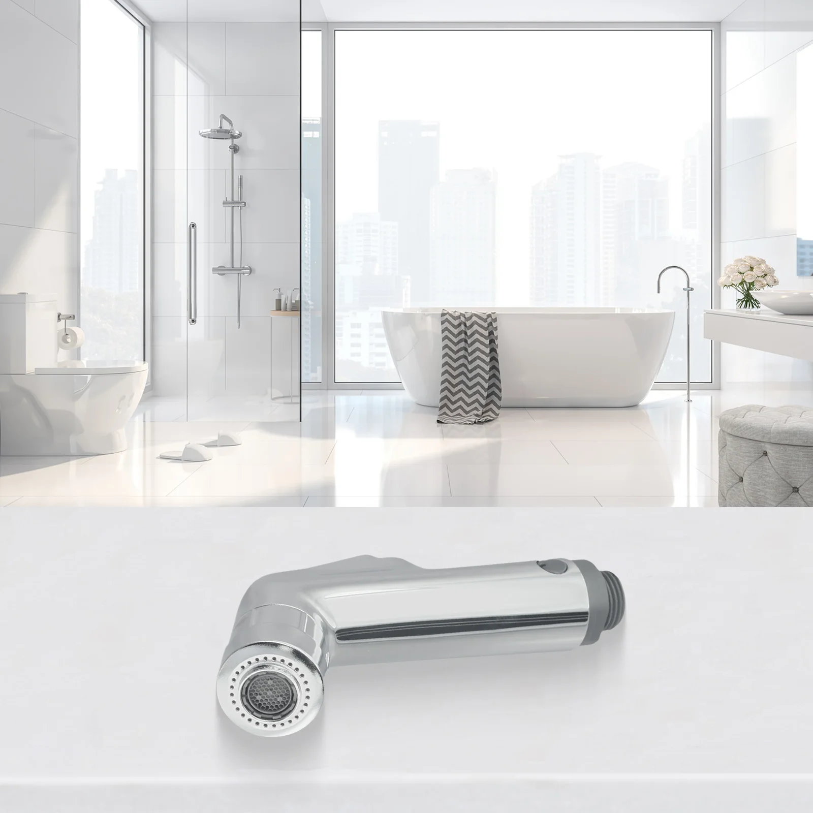 15x7cm Rinse Nozzle Easy Installation Bidet Sprayer Tool Portable Sprayer Dual Water Modes Easy Installation Gentle Spray
15x7cm Rinse Nozzle Easy Installation Bidet Sprayer Tool Portable Sprayer Dual Water Modes Easy Installation Gentle Spray