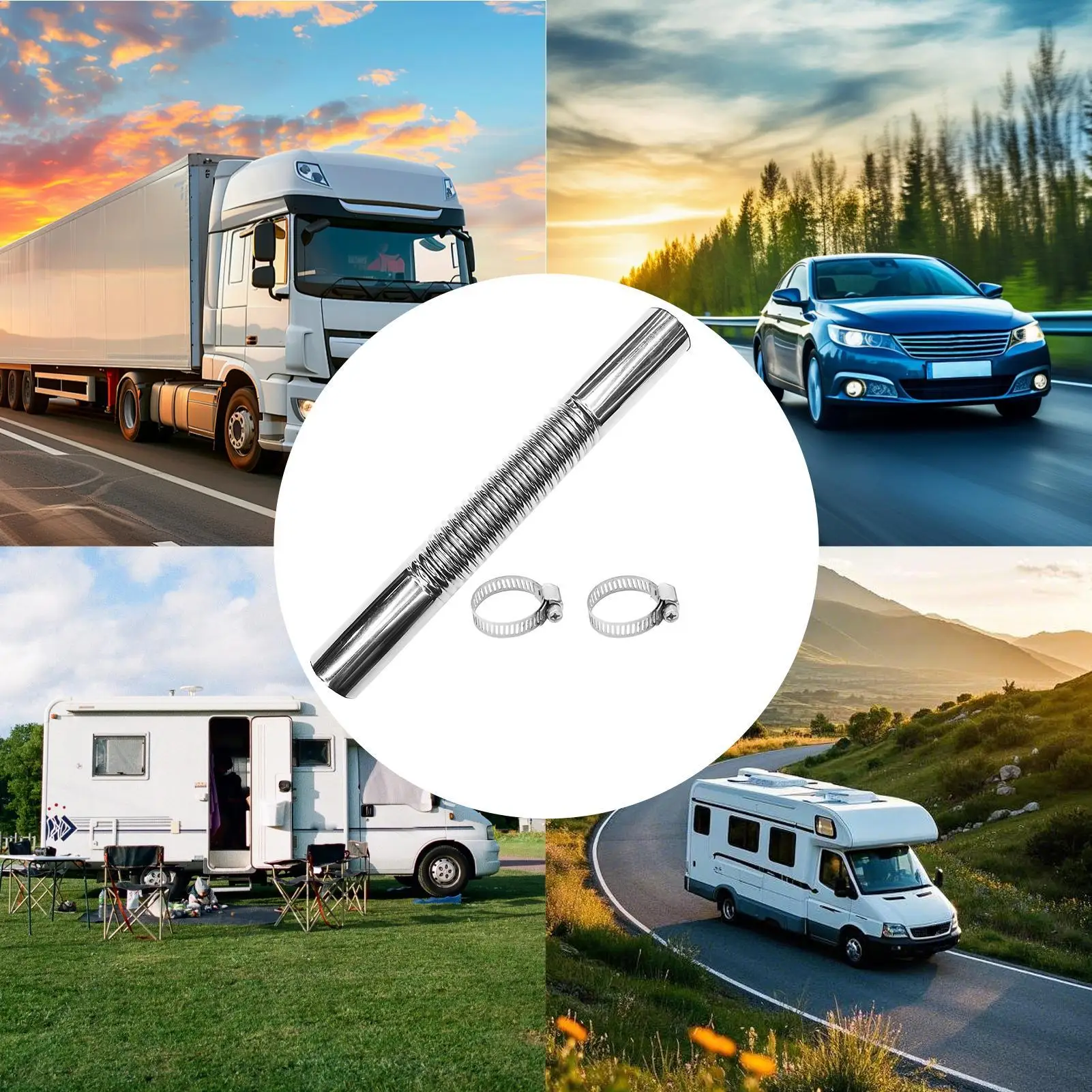 Выхлопная труба 5,91 дюйма, шланг из нержавеющей стали, выхлопная прямая труба для автомобильного грузовика, обслуживание на открытом воздухе, автомобиль 
Выхлопная труба 5,91 дюйма, шланг из нержавеющей стали, выхлопная прямая труба для автомобильного грузовика, обслуживание на открытом воздухе, автомобиль