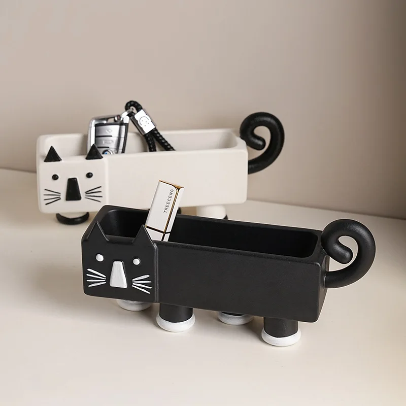 Nordic Cartoon Cat Ceramic Figurine Storage Ornament Entryway Table Key Holder Home Decor Craft Gift
Nordic Cartoon Cat Ceramic Figurine Storage Ornament Entryway Table Key Holder Home Decor Craft Gift