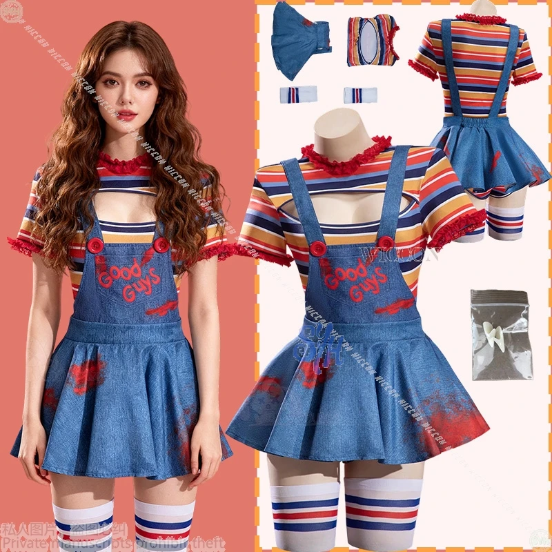 Костюм призрака для косплея, полосатая рубашка, комбинезон, детское платье с героями мультфильмов, искусственная кровь, страшная готическая Лолита, 2024, вечеринка на Хэллоуин
Костюм призрака для косплея, полосатая рубашка, комбинезон, детское платье с героями мультфильмов, искусственная кровь, страшная готическая Лолита, 2024, вечеринка на Хэллоуин