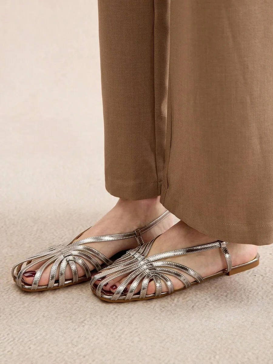 Women Square Toe Flat Sandals PU Fabric Casual Comfortable Beach Shoes With Buckle Strap
Women Square Toe Flat Sandals PU Fabric Casual Comfortable Beach Shoes With Buckle Strap