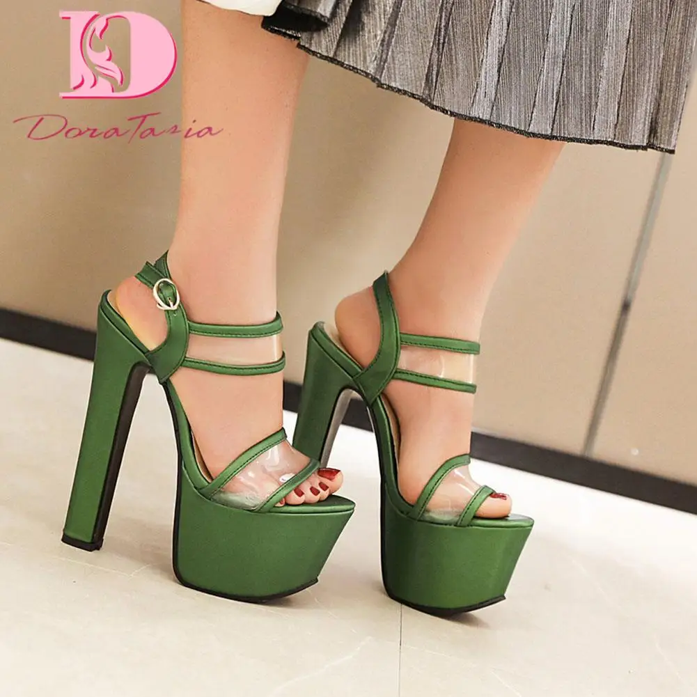 Plus Size 35-46 Fashion Sandals Women Shoes Platform Thick High Heels Solid Buckle Concise Sandals Lady Party Sexy Sandal Female
Plus Size 35-46 Fashion Sandals Women Shoes Platform Thick High Heels Solid Buckle Concise Sandals Lady Party Sexy Sandal Female