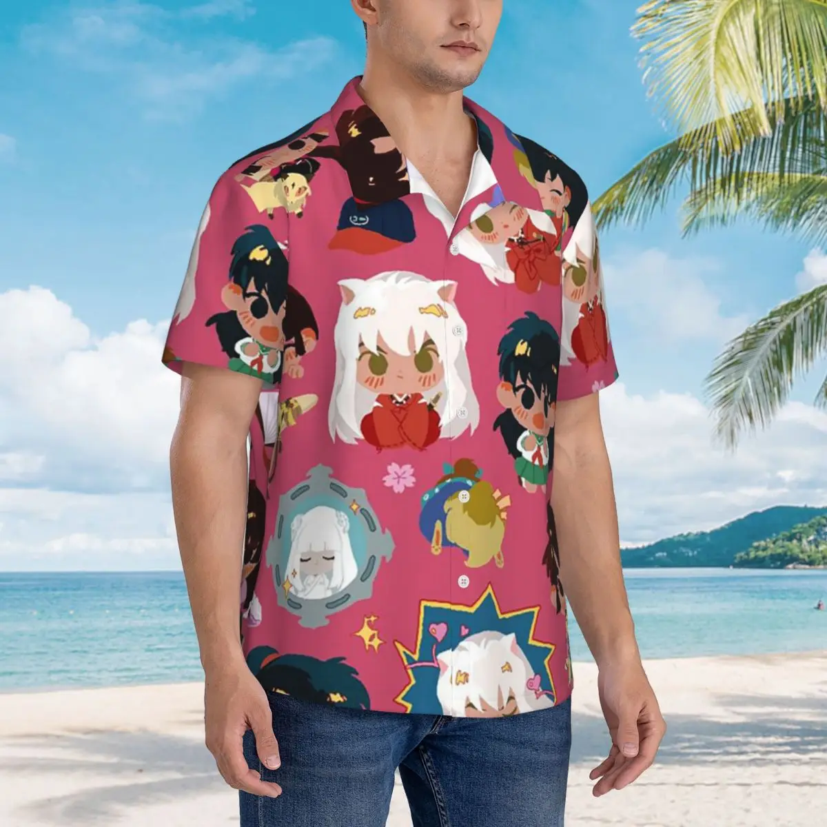 Manga Kimono Inuyasha Sesshomaru Hawaiian Shirts Casual Men Short Sleeve Shirt for Summer Beach Men's Lapel Tops
Manga Kimono Inuyasha Sesshomaru Hawaiian Shirts Casual Men Short Sleeve Shirt for Summer Beach Men's Lapel Tops