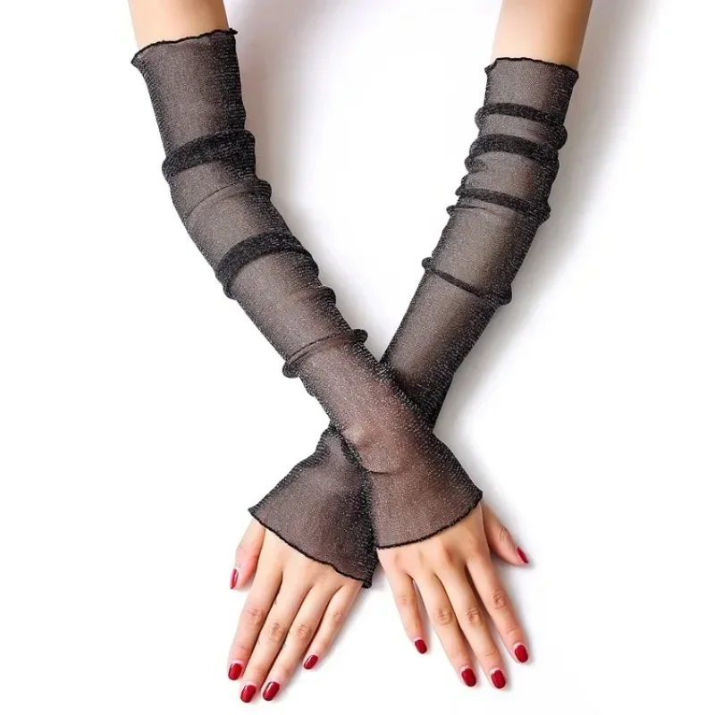 1pair Summer Silver Thread Sunscreen Sleeve Mesh Scarf Lace Arm Guard Long-sleeved Racer Driver Ice Silk Sunscreen Sleeve
1pair Summer Silver Thread Sunscreen Sleeve Mesh Scarf Lace Arm Guard Long-sleeved Racer Driver Ice Silk Sunscreen Sleeve