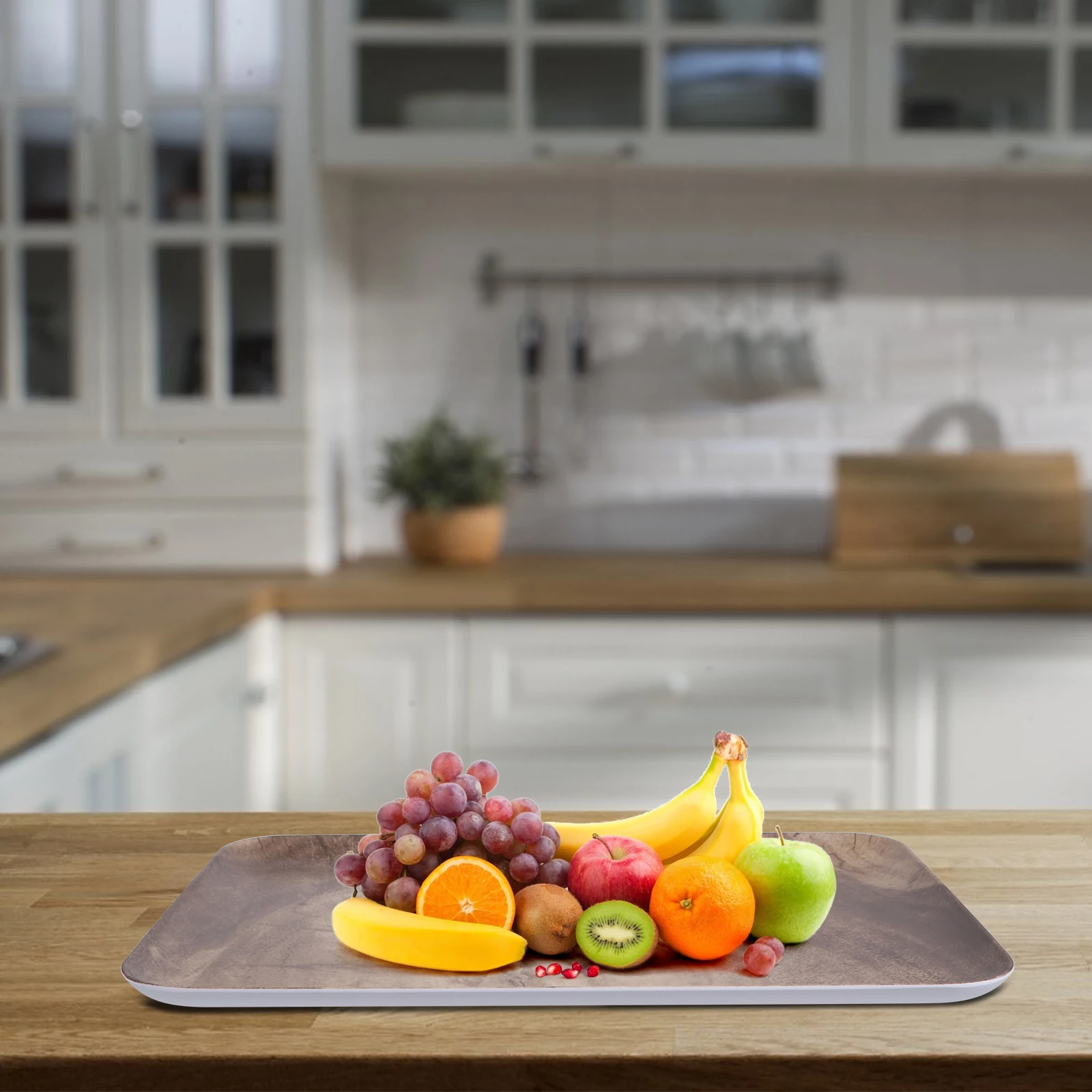 Wooden Texture Melamine Tray Premium Material Storage Tea Serving Fruit Display Home Use Stacking Space Saving Kitchen
Wooden Texture Melamine Tray Premium Material Storage Tea Serving Fruit Display Home Use Stacking Space Saving Kitchen