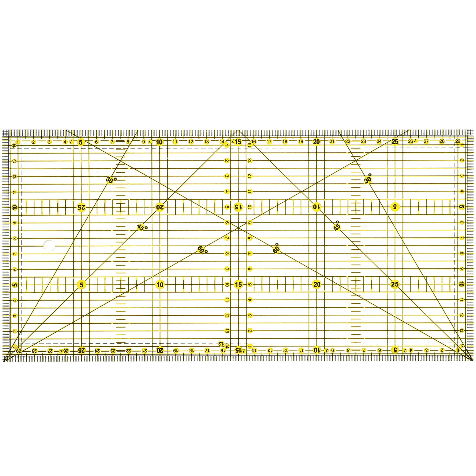 DIY Sewing Tool Acrylic Quilters Ruler Non-slip Fabric Measurement Quilter's Quilting and Accessory Cutting
DIY Sewing Tool Acrylic Quilters Ruler Non-slip Fabric Measurement Quilter's Quilting and Accessory Cutting