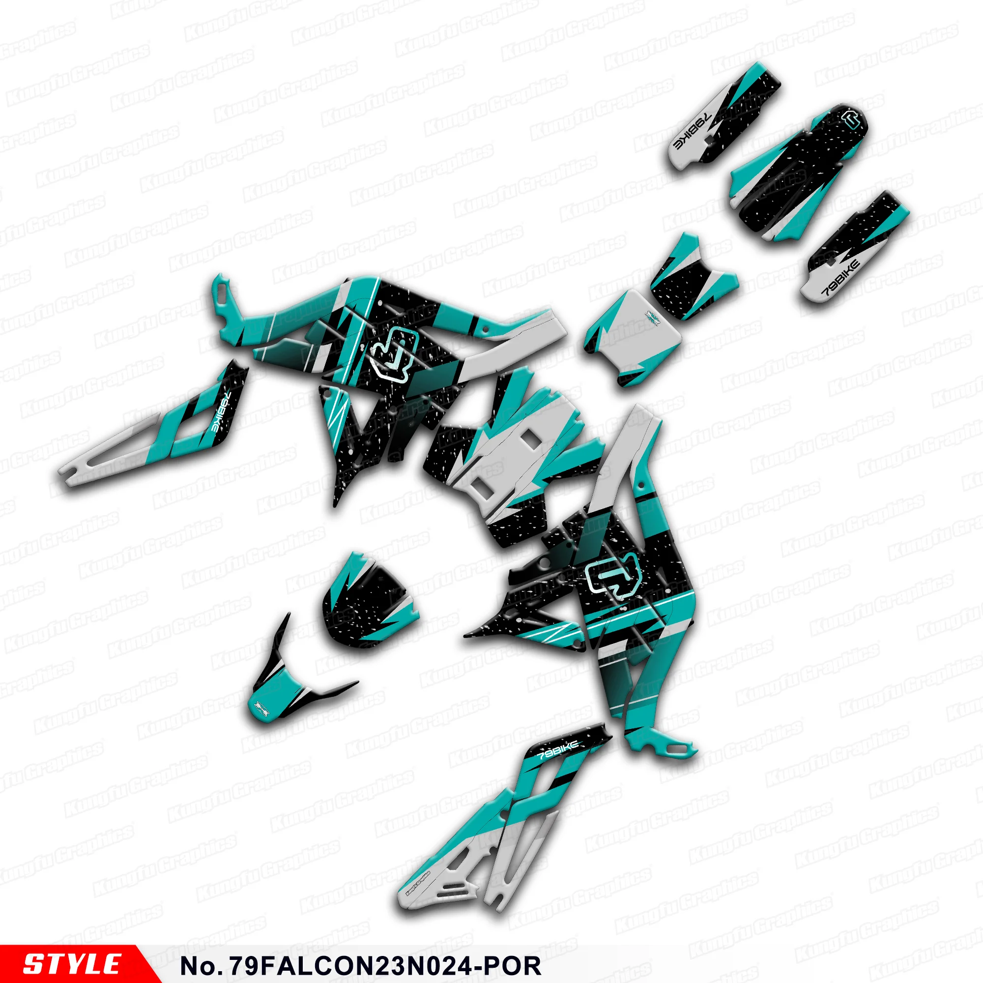 Комплект наклеек JY RACING, виниловая наклейка для 79BIKE 79 Bike Falcon Pro, электрический велосипед для бездорожья, протектор, 79FALCON23N024-POR
Комплект наклеек JY RACING, виниловая наклейка для 79BIKE 79 Bike Falcon Pro, электрический велосипед для бездорожья, протектор, 79FALCON23N024-POR