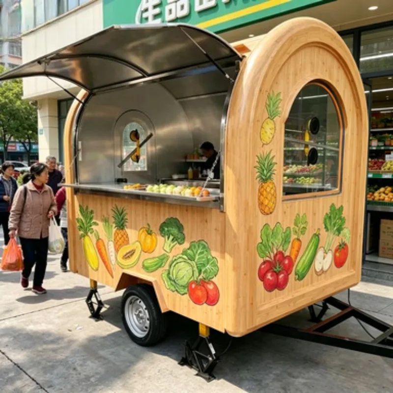 Commercial Food Trailer Stainless Steel Mobile Catering Cart with Sink Freezer for Fast Food Restaurant
Commercial Food Trailer Stainless Steel Mobile Catering Cart with Sink Freezer for Fast Food Restaurant