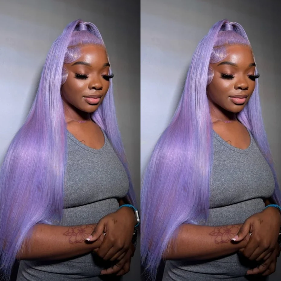 13x6 Lilac Purple Lace Front Human Hiar Wig Lavender Purple Colored Lace Frontal Wig Bone Straight Hot Pink Grey Lace Front Wigs
13x6 Lilac Purple Lace Front Human Hiar Wig Lavender Purple Colored Lace Frontal Wig Bone Straight Hot Pink Grey Lace Front Wigs