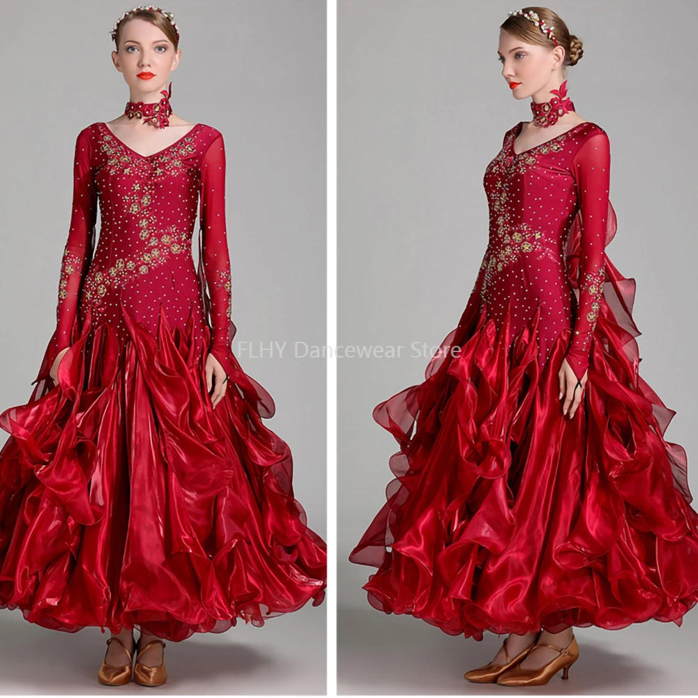 Decal Ballroom Waltz Competition Dress Streamers pink Stage Costume Black Royal Blue White Long Sleeve New Arrival
Decal Ballroom Waltz Competition Dress Streamers pink Stage Costume Black Royal Blue White Long Sleeve New Arrival