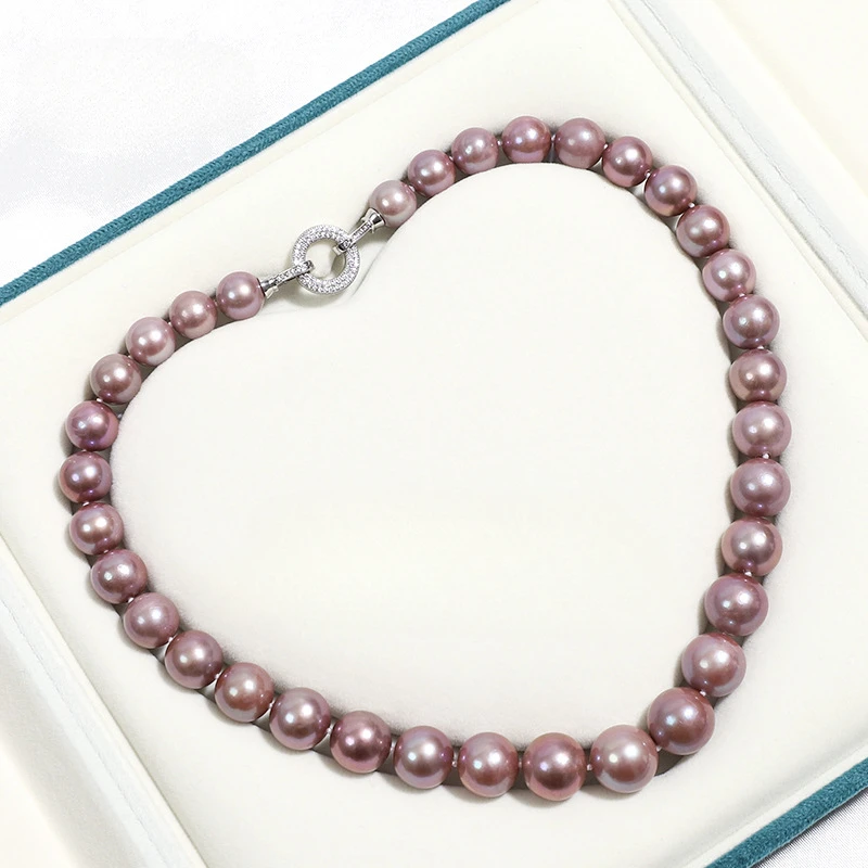 Natural 10-13mm Purple Pearls Necklace, 925 Silver Clasp, Free Shipping, Timeless Jewelry for Women, Perfect Wedding Gift
Natural 10-13mm Purple Pearls Necklace, 925 Silver Clasp, Free Shipping, Timeless Jewelry for Women, Perfect Wedding Gift