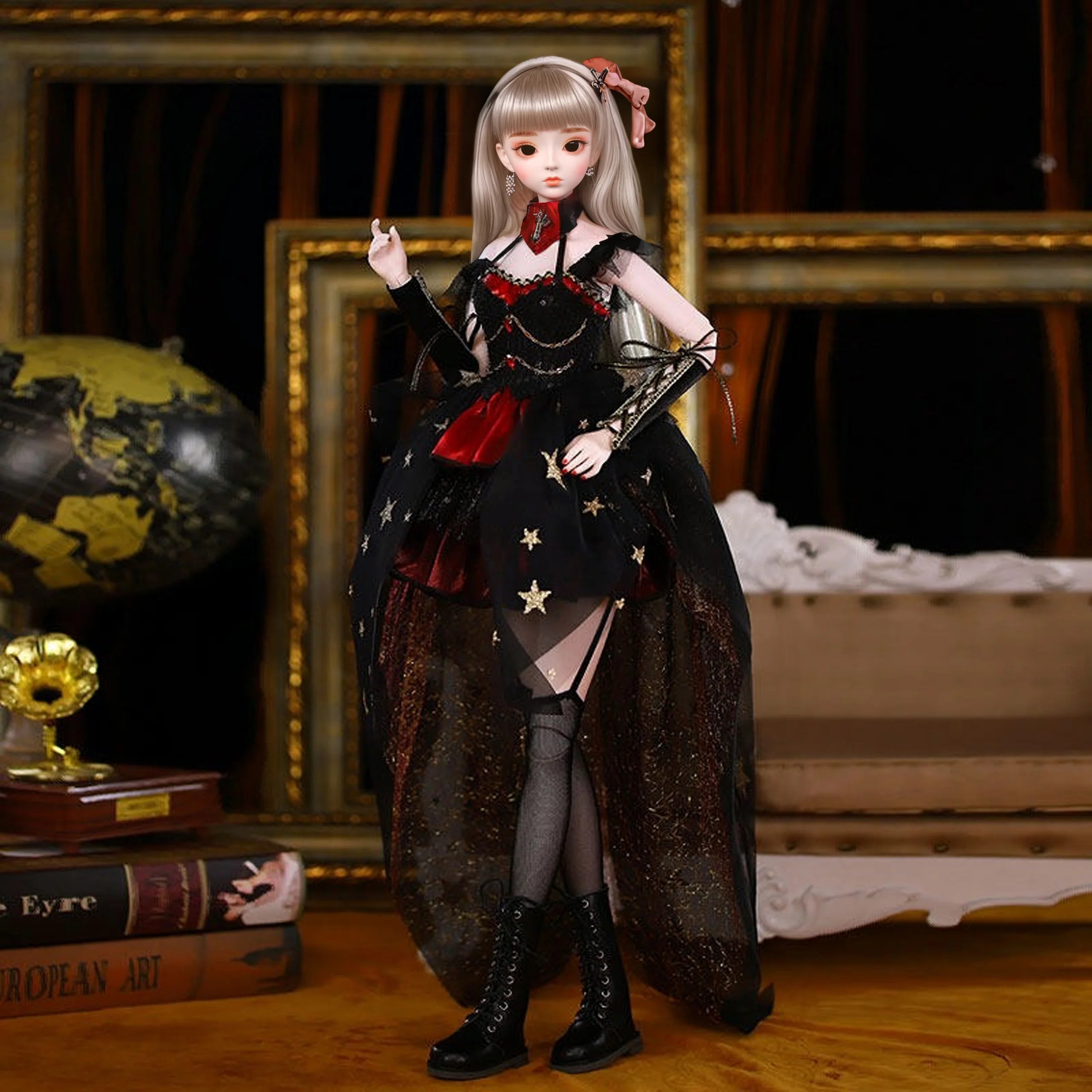 Dream Princess 1/3 scale doll, 62 cm ball-jointed doll complete set, with random clothing, shoes and headwear accessories, girl
Dream Princess 1/3 scale doll, 62 cm ball-jointed doll complete set, with random clothing, shoes and headwear accessories, girl