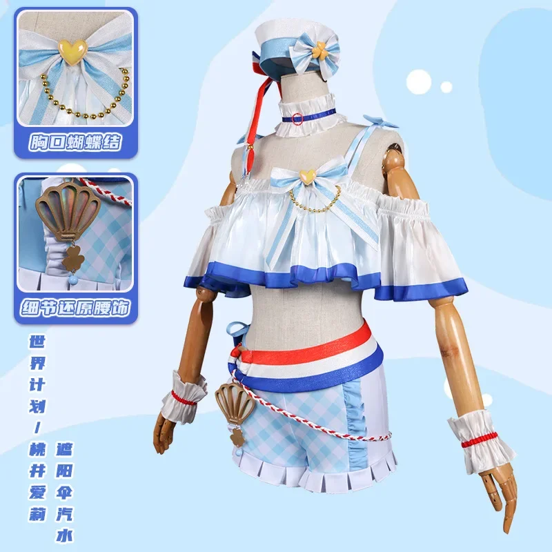 Halloween Christmas Role PJSK Skirt Sexy Costume Swimming Costume Newly Bathing Suit Momoi Airi Cosplay Costume 2025 new
Halloween Christmas Role PJSK Skirt Sexy Costume Swimming Costume Newly Bathing Suit Momoi Airi Cosplay Costume 2025 new