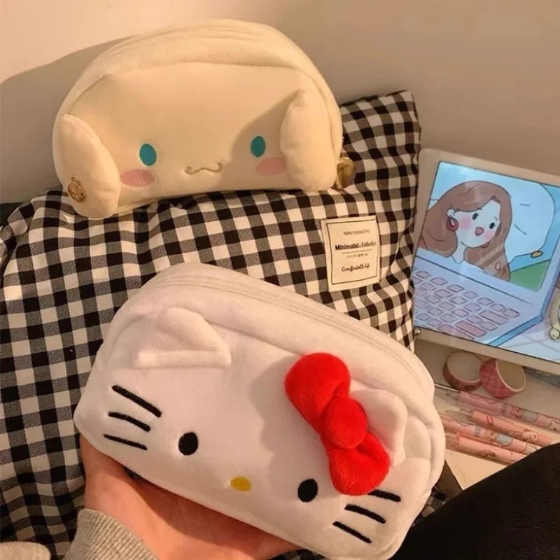 Sanrio Hello Kitty Plush Bag Anime Cosmetic Storage Bags Cute stationery Cartoon Kawaii Pencil Case Girl Birthday Gifts Portable
Sanrio Hello Kitty Plush Bag Anime Cosmetic Storage Bags Cute stationery Cartoon Kawaii Pencil Case Girl Birthday Gifts Portable