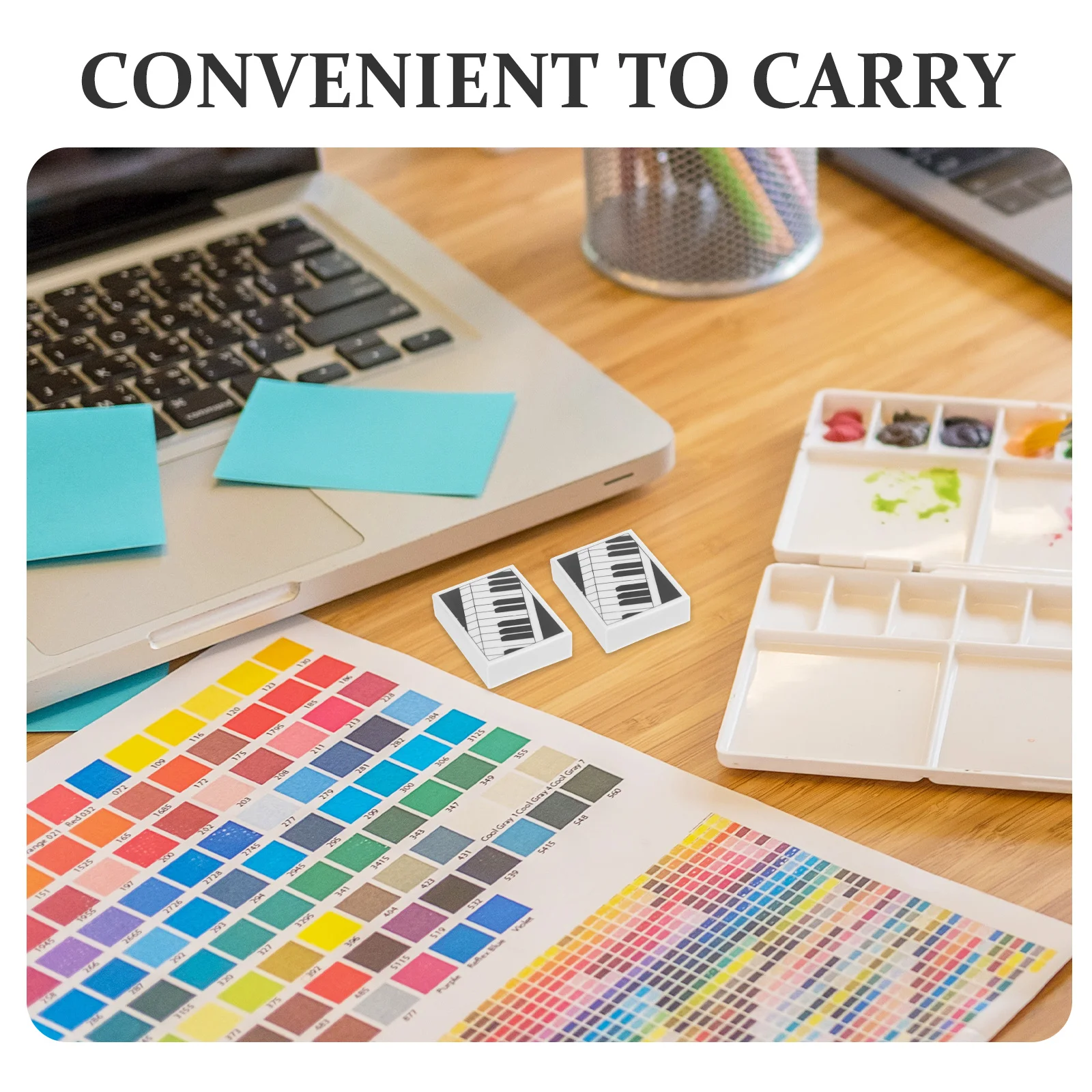 6Pcs Piano Shaped Erasers Music Note Design Soft PVC Erasing for Drawing Writing Art Students Stationery Supplies Portable
6Pcs Piano Shaped Erasers Music Note Design Soft PVC Erasing for Drawing Writing Art Students Stationery Supplies Portable