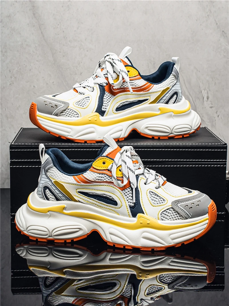 Men's Summer 2026 New Style Sports Shoes Breathable Mesh Casual Thick Bottom Anti-slip Dad Trendy Shoes Net Surface Low Top
Men's Summer 2026 New Style Sports Shoes Breathable Mesh Casual Thick Bottom Anti-slip Dad Trendy Shoes Net Surface Low Top
