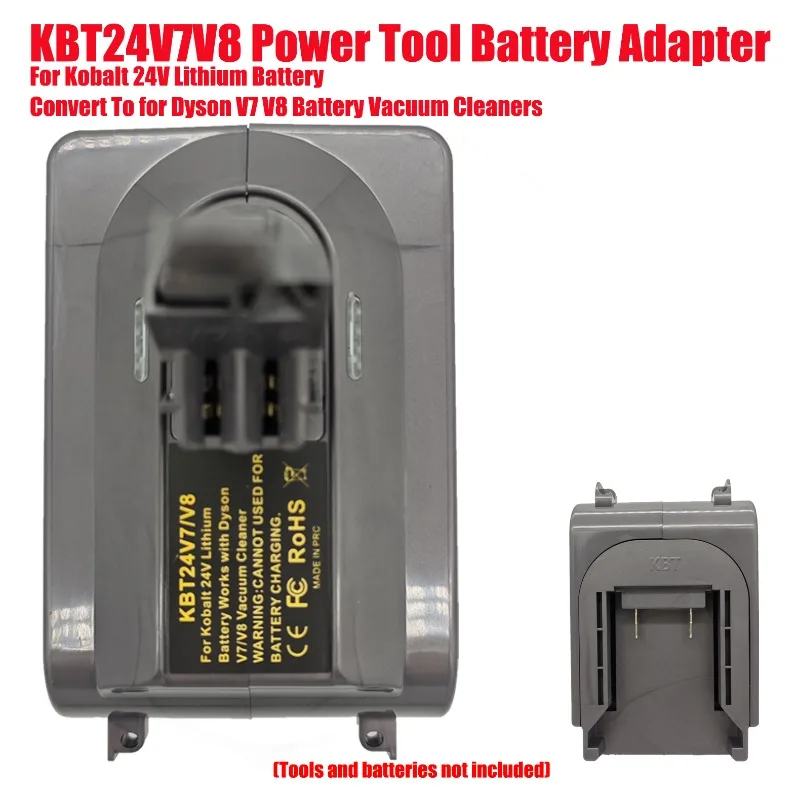 For Kobalt 24V Lithium Battery KBT24V7V8 Power Tool Battery Adapter Converter Convert To for Dyson V7 V8 Battery Vacuum Cleaners
For Kobalt 24V Lithium Battery KBT24V7V8 Power Tool Battery Adapter Converter Convert To for Dyson V7 V8 Battery Vacuum Cleaners