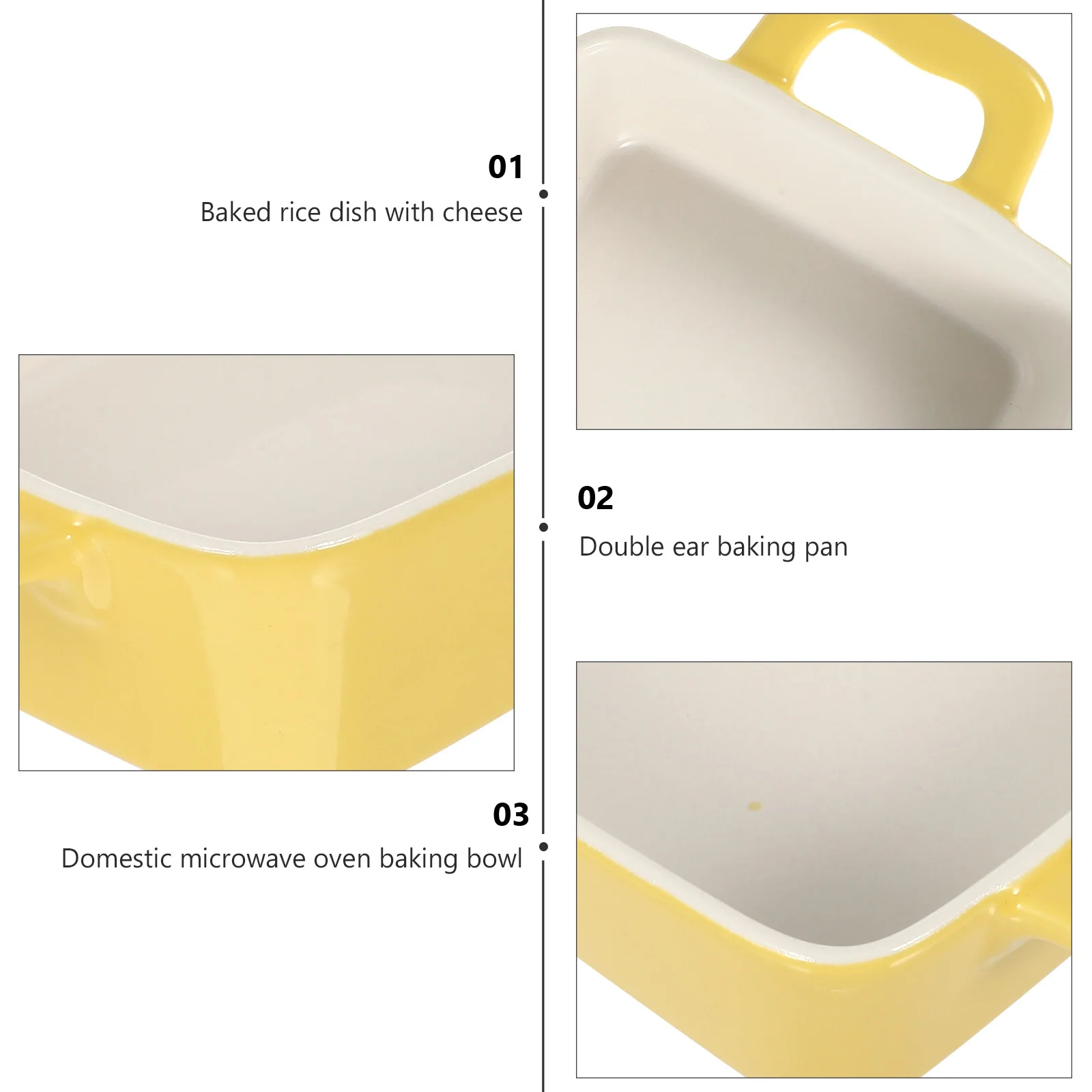 Ceramic Baking Tray Ceramic Storage Plate for Microwave Oven Use Cheese Baked Rice Tray Kitchen Tableware Food Holder 
Ceramic Baking Tray Ceramic Storage Plate for Microwave Oven Use Cheese Baked Rice Tray Kitchen Tableware Food Holder