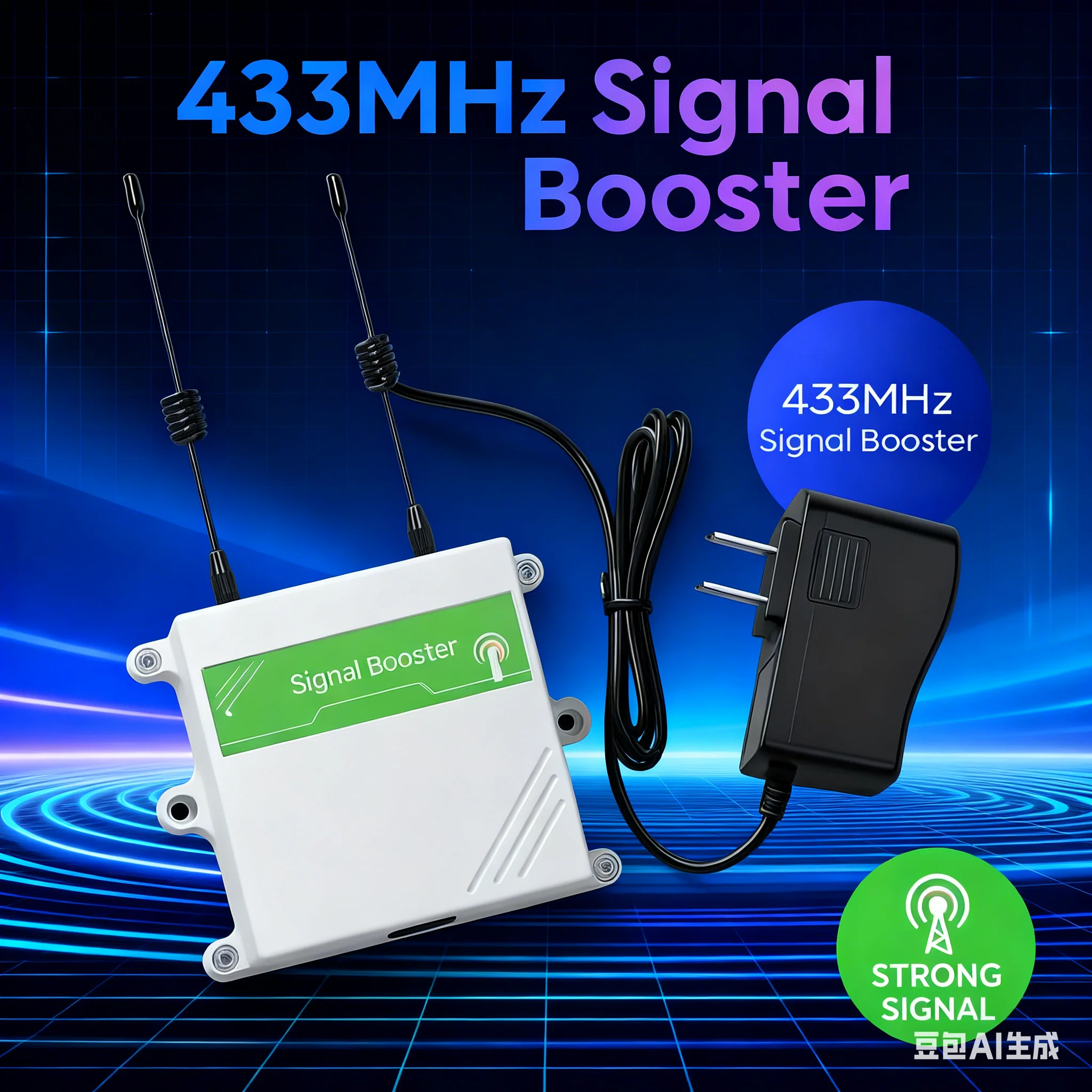 433MHz Smart RF Signal Repeater - Remote Control Range Extender, Waterproof Relay for Garage/Home/Security
433MHz Smart RF Signal Repeater - Remote Control Range Extender, Waterproof Relay for Garage/Home/Security