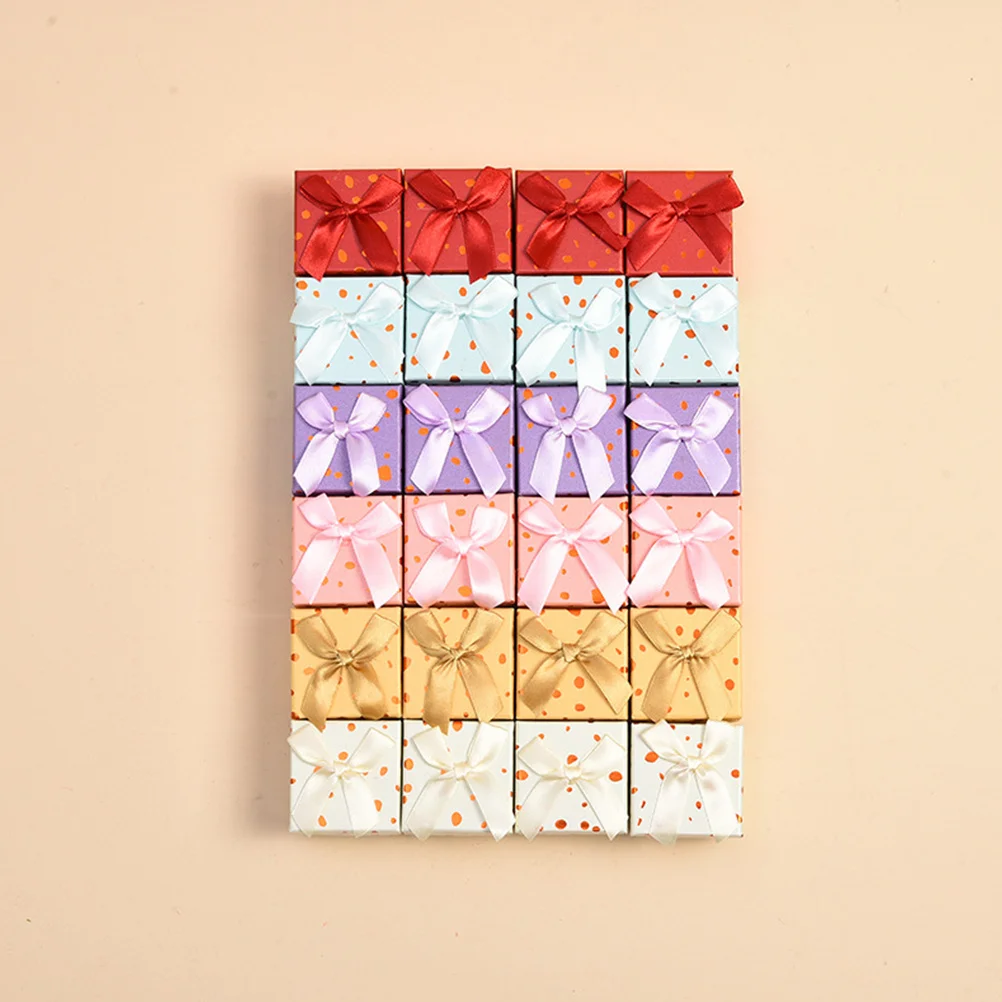 10pcs Jewelry Box Bowknot Decor Gift Storage Case For Ring Ear-Stud Present Holder Compact Lightweight Women Girls Accessory
10pcs Jewelry Box Bowknot Decor Gift Storage Case For Ring Ear-Stud Present Holder Compact Lightweight Women Girls Accessory