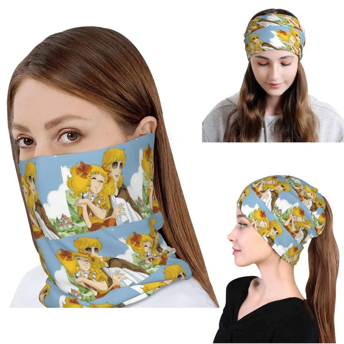 Candy Candy Anime Bandana Neck Cover Wrap Scarf Multi-use Headband Beanies Hat for Men Women Adult Windproof
Candy Candy Anime Bandana Neck Cover Wrap Scarf Multi-use Headband Beanies Hat for Men Women Adult Windproof