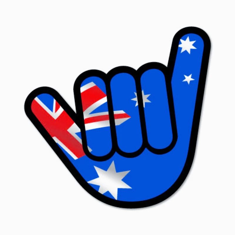 Car decoration decals Aussie Shaka Shocker Sticker Aussie Car Flag 4x4 Funny 15cm PVC KK
Car decoration decals Aussie Shaka Shocker Sticker Aussie Car Flag 4x4 Funny 15cm PVC KK
