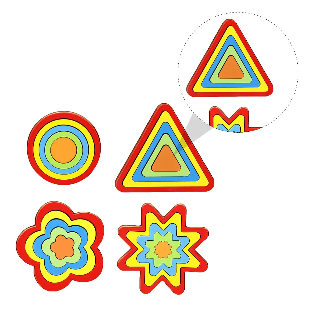 4Pcs Geometric Shape Blocks Fun Learning Wooden Puzzle for Children Cognitive Development Early Education Matching Game Nursery
4Pcs Geometric Shape Blocks Fun Learning Wooden Puzzle for Children Cognitive Development Early Education Matching Game Nursery