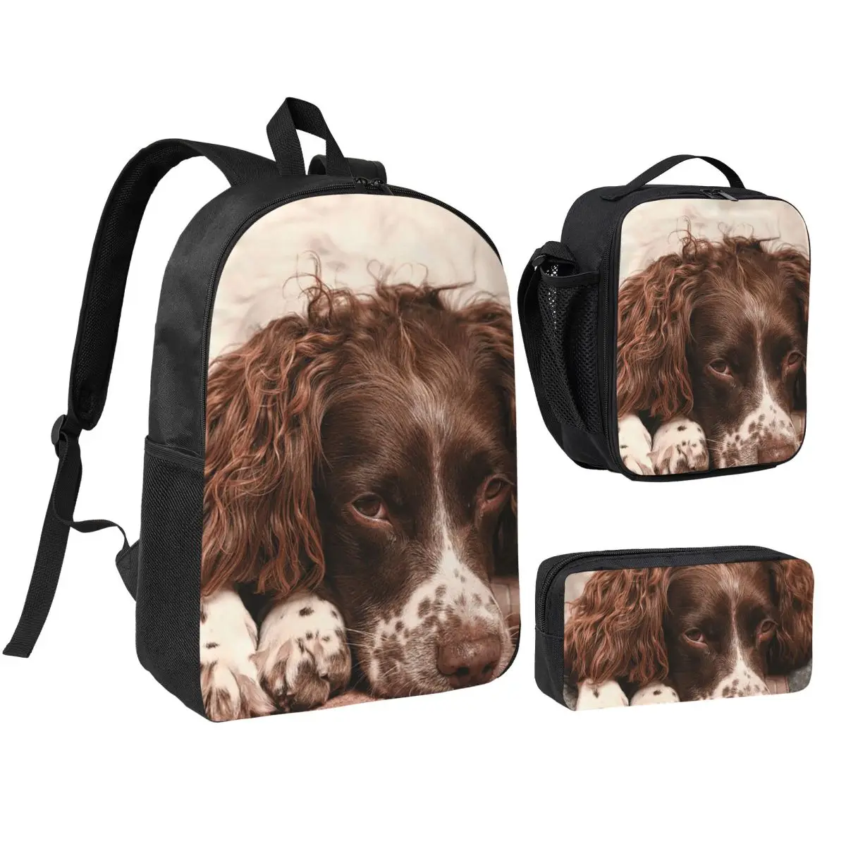 English Springer Spaniel Backpack Boys Girls BookBag School Bag Shoulder Bags 3ps Insulated Lunch Bag Pencil Case
English Springer Spaniel Backpack Boys Girls BookBag School Bag Shoulder Bags 3ps Insulated Lunch Bag Pencil Case