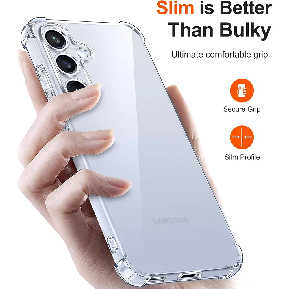 Luxury Silicone Soft Phone Case For Samsung Galaxy S25 Ultra Plus S25+ Clear Transparent Shockproof Cover S 25 S25Ultra Shell
Luxury Silicone Soft Phone Case For Samsung Galaxy S25 Ultra Plus S25+ Clear Transparent Shockproof Cover S 25 S25Ultra Shell