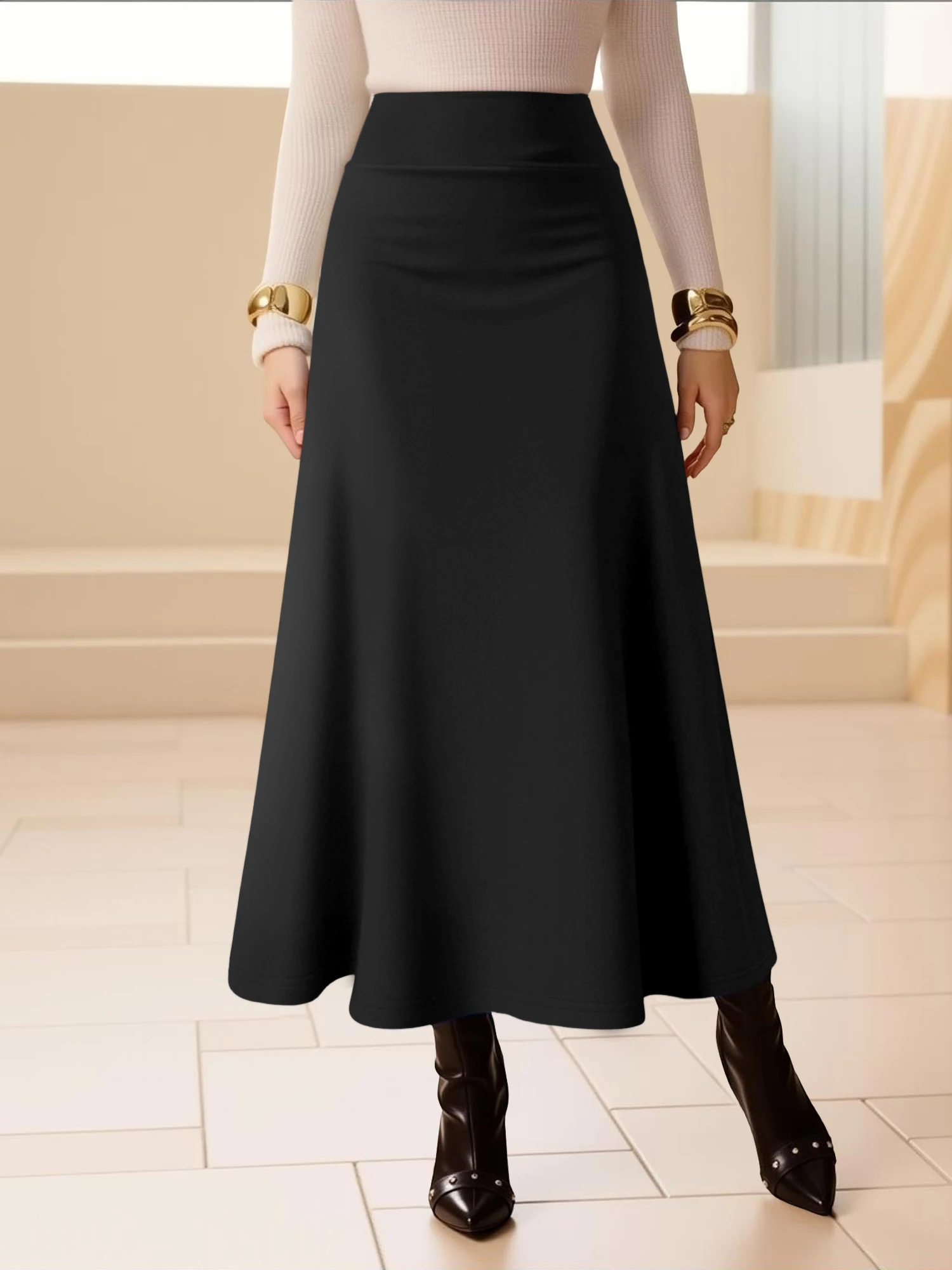 Glamorous Solid Midi Skirt | High Waist A-Line for Cocktails & Events, Stand Out in Style
Glamorous Solid Midi Skirt | High Waist A-Line for Cocktails & Events, Stand Out in Style