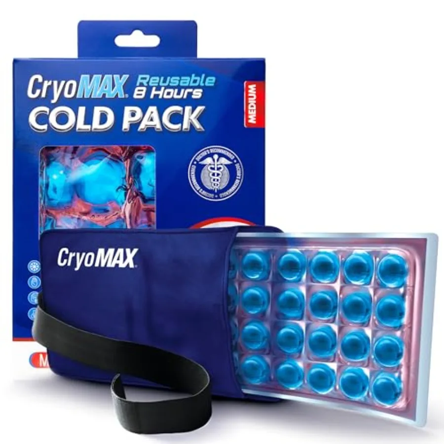 Cold Pack, 8 Hour Reusable Cold Therapy Ice Pack for Elbows, Knees, Neck + More,,6" x 2
Cold Pack, 8 Hour Reusable Cold Therapy Ice Pack for Elbows, Knees, Neck + More,,6" x 2