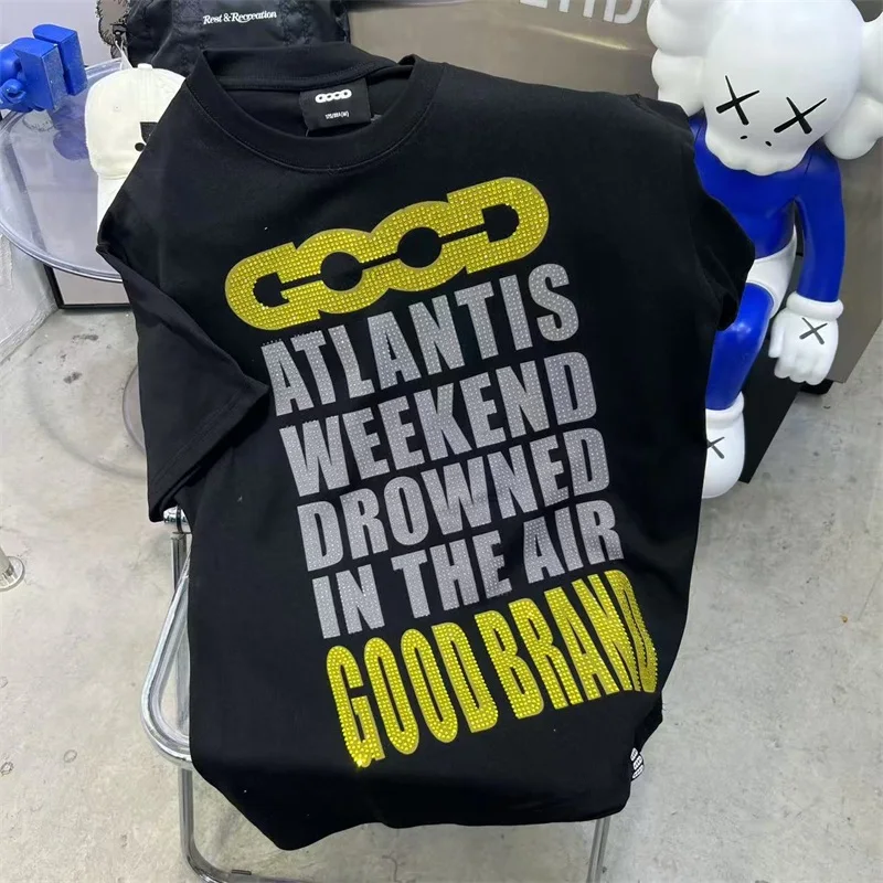2025 New Arrival Goodbrand Black T-Shirts Colorful Logo Letters Full Print GOODBRAND Oversized T Shirt Men Women
2025 New Arrival Goodbrand Black T-Shirts Colorful Logo Letters Full Print GOODBRAND Oversized T Shirt Men Women