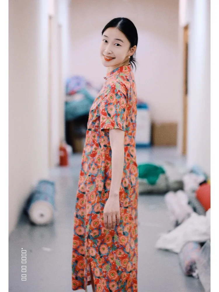 Slim Fit Dr Waist Cinched Stand Collar Artistic Sle Cotton Summer Faion Women's Single-Piece Clothing
Slim Fit Dr Waist Cinched Stand Collar Artistic Sle Cotton Summer Faion Women's Single-Piece Clothing