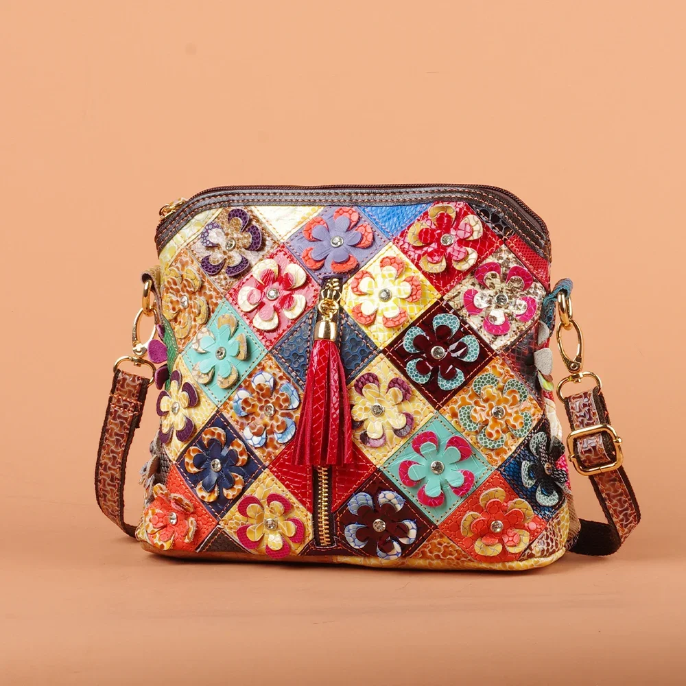 Multi-color snake pattern splicing tassel genuine leather cowhide bag shoulder women's bag personalized casual women's small bag
Multi-color snake pattern splicing tassel genuine leather cowhide bag shoulder women's bag personalized casual women's small bag