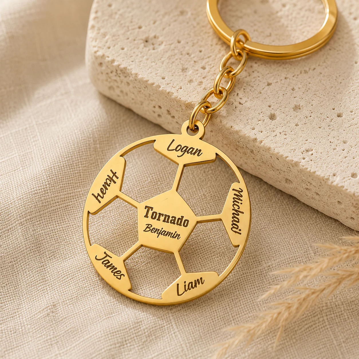 Custom Soccer Keychain Personalized Football Key Ring Stainless Steel Team Name Number Bag Charm Gift
Custom Soccer Keychain Personalized Football Key Ring Stainless Steel Team Name Number Bag Charm Gift