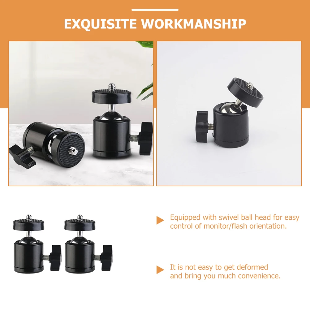 2 Pcs Tripod Ptz Hot Shoe Mount Ball Head Bracket Accessories Camera Clip Metal Light
2 Pcs Tripod Ptz Hot Shoe Mount Ball Head Bracket Accessories Camera Clip Metal Light