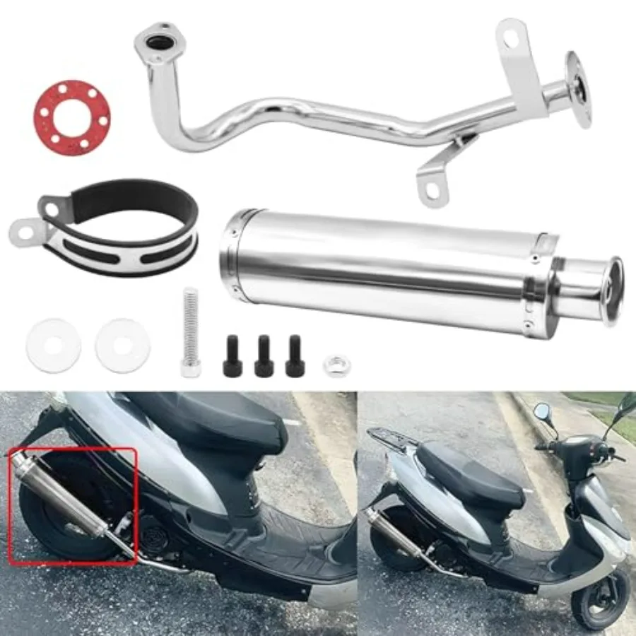 Motorcycle Exhaust Muffler Stainless Steel Pipe for GY6 4 Stroke 50cc 80cc 100cc Scooter QMB139 139QMB 1P39QMB Chinese Moped Ex
Motorcycle Exhaust Muffler Stainless Steel Pipe for GY6 4 Stroke 50cc 80cc 100cc Scooter QMB139 139QMB 1P39QMB Chinese Moped Ex