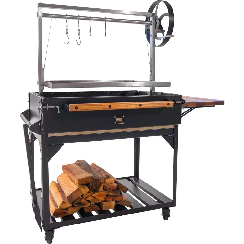 Heritage 4 x 2 фута. Аргентинский гриль-барбекю из нержавеющей стали со сталью с порошковым покрытием, регулируемые решетки для гриля, огненный кирпич, S-образные крючки
Heritage 4 x 2 фута. Аргентинский гриль-барбекю из нержавеющей стали со сталью с порошковым покрытием, регулируемые решетки для гриля, огненный кирпич, S-образные крючки