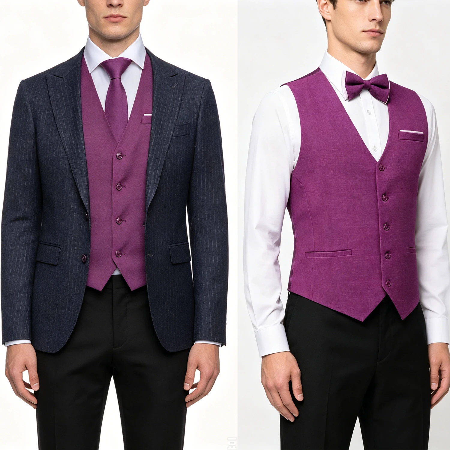 5PCS Set Classic Purple Solid Vest With Matching Necktie Bowtie Hankie Cufflinks Fit Wedding Prom Gift
5PCS Set Classic Purple Solid Vest With Matching Necktie Bowtie Hankie Cufflinks Fit Wedding Prom Gift