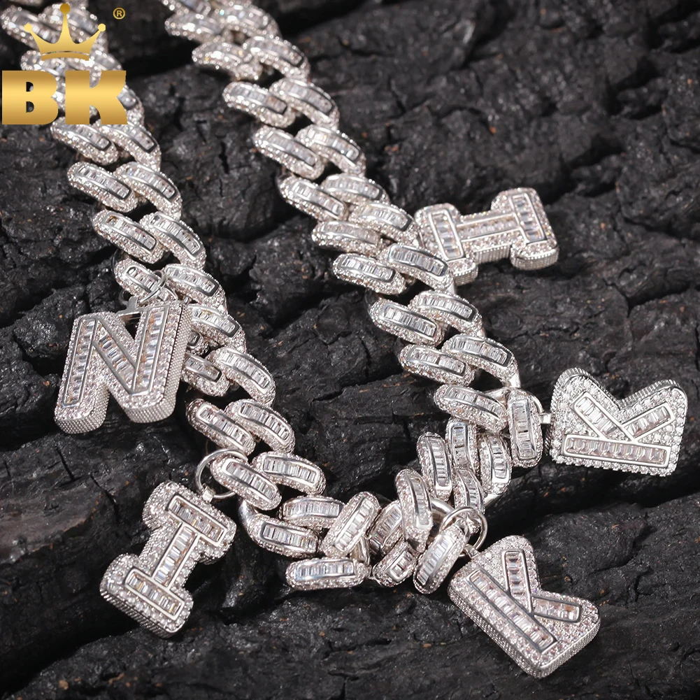 TBTK Hiphop Bageuttecz Cuban Link Chain With Name Jewelry DIY Baguette Letter S-Link Miami Necklace Charms Fashion Jewelry
TBTK Hiphop Bageuttecz Cuban Link Chain With Name Jewelry DIY Baguette Letter S-Link Miami Necklace Charms Fashion Jewelry